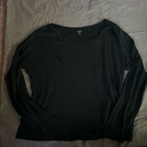 dark green/teal long sleeve shirt